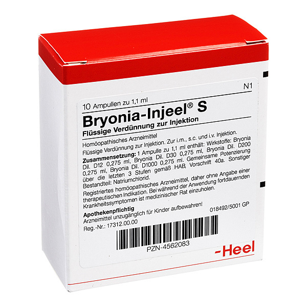 Bryonia Injeel - FIALE 10 X 1,1 ML