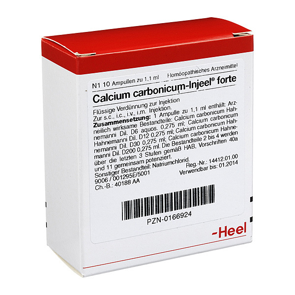 Calcium Carbonicum Forte Injee - FIALE 10 X 1,1 ML