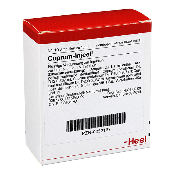 Cuprum Injeel - FIALE 10 X 1,1 ML