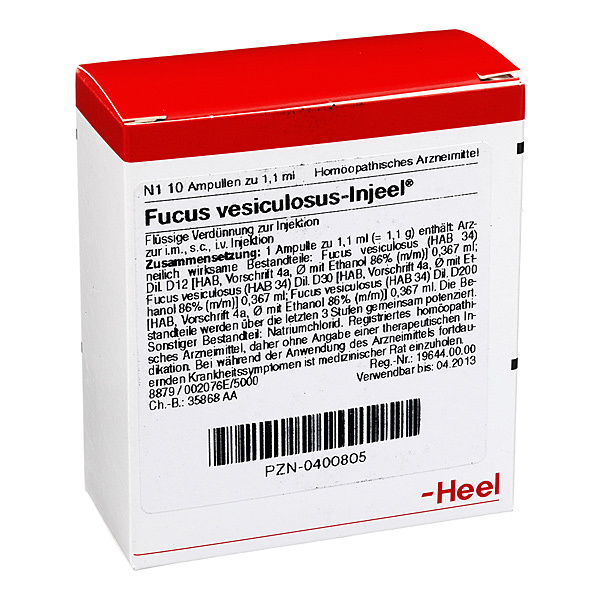 FUCUS VESICULOSUS Injeel - FIALE 10 X 1,1 ML