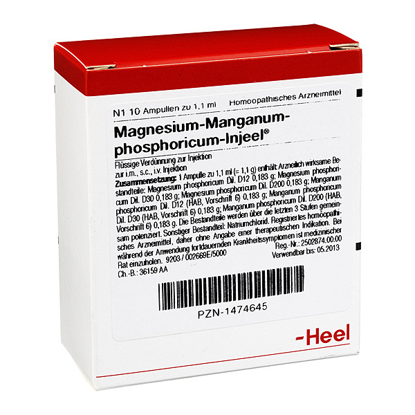 MAGNESIUM MANGANUM phosphoricum Injeel- FIALE 10 X 1,1 ML