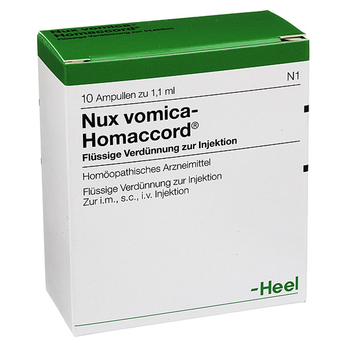 NUX VOMICA HOMACCORD - FIALE 10 X 1.1 ML - Erbofarma farmaci, generici ...