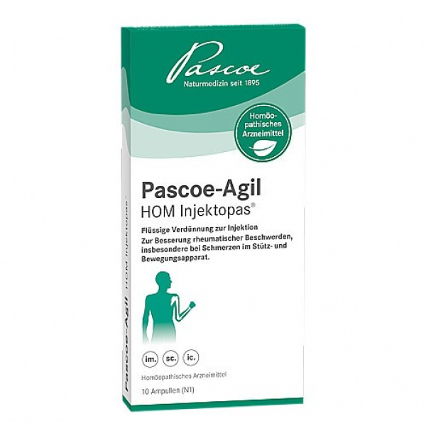 PASCOE-Agil HOM Injektopas 10X2ml fiale