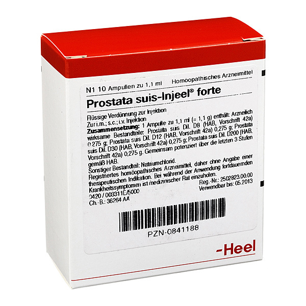PROSTATA SUIS Injeel forte - FIALE 10 X 1,1 ML