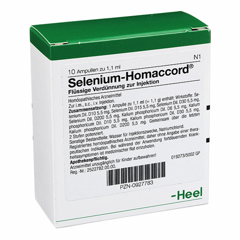 SELENIUM HOMACCORD - FIALE 10 X 1.1 ML - Erbofarma farmaci, generici ...