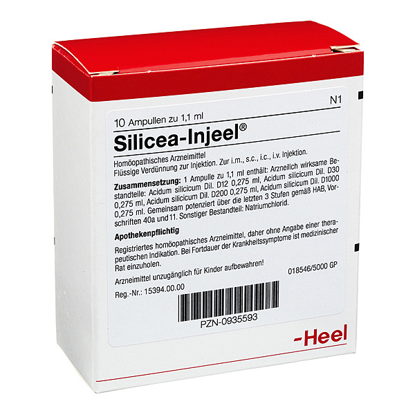 SILICEA INJEEL - FIALE 10 X 1,1 ML
