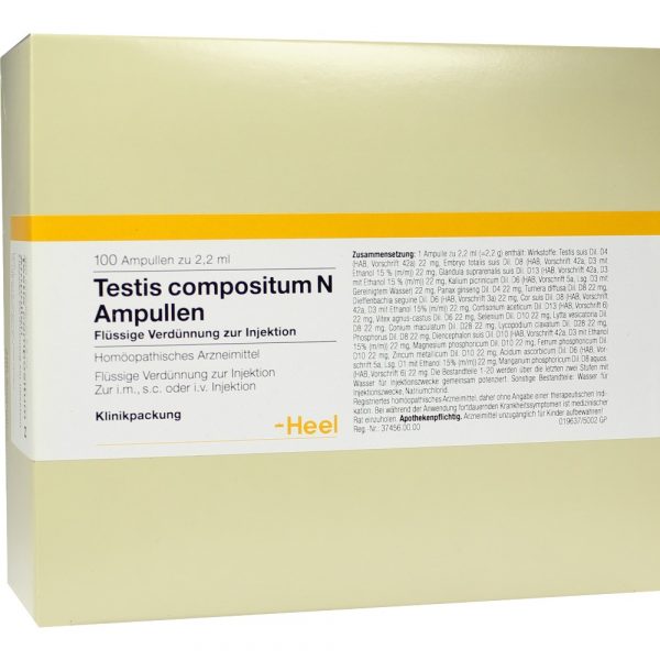 TESTIS COMPOSITUM N  (Den. Italiana Damiana compositum) - FIALE 100 X 2,2 ML
