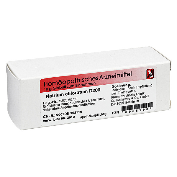 NATRIUM CHLORATUM D 200 Globuli 10 gr