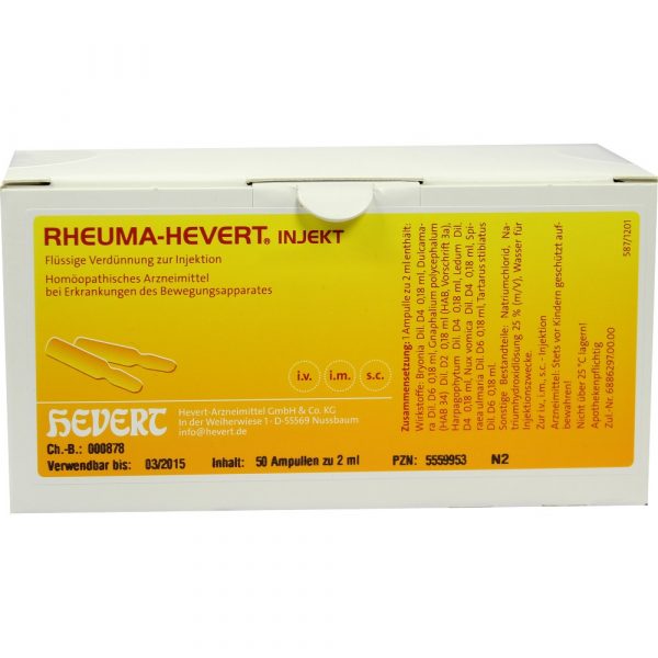RHEUMA HEVERT injekt 50 fiale
