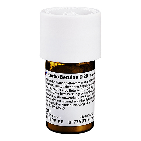 CARBO betulae D20 Triturazione 20 gr