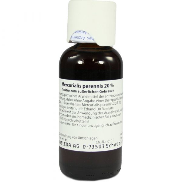 MERCURIALIS PERENNIS 20% tintura per uso esterno 100 ml