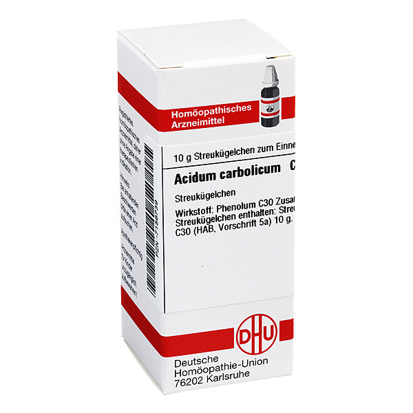 ACIDUM CARBOLIC. C 30 Globuli