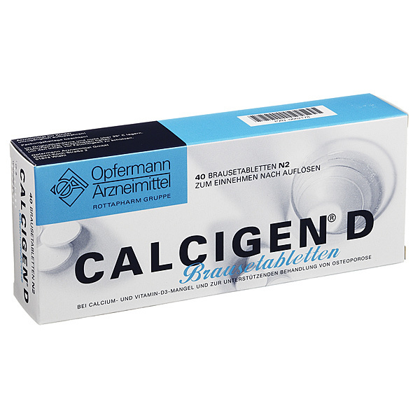 CALCIGEN D 600 mg/400 I.E. 40 compresse effervescenti