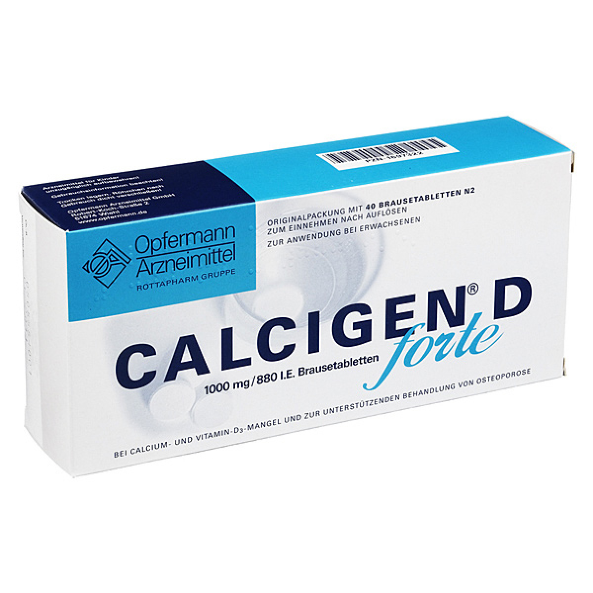 CALCIGEN D forte 1000 mg/880 I.E. 40 compresse effervescenti ...