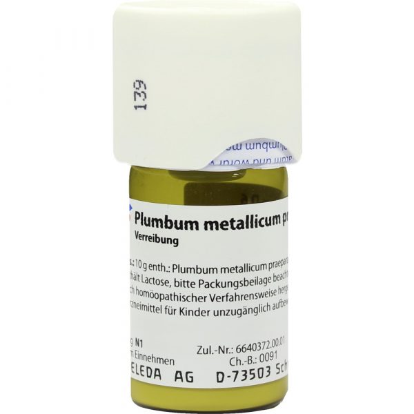 PLUMBUM MET. PRAEP. D6 Trituration 20 gr