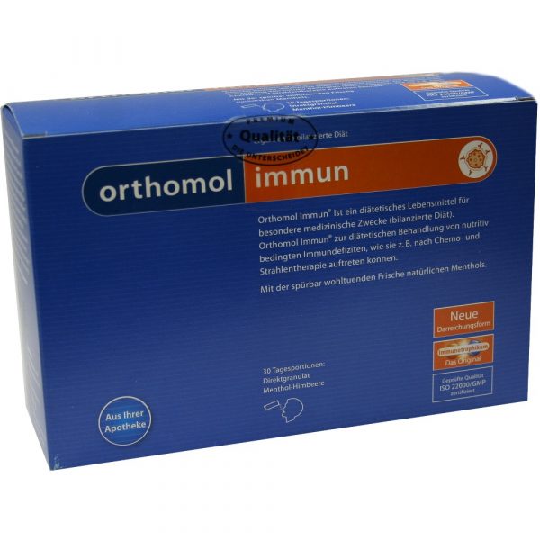 ORTHOMOL immunitaria diretta granuli Lampone/Mentolo 30 bustine