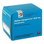 Alpha Lipogamma 600 mg Filmtabletten 100 stk  (Alpha Lipogamma 600 mg compresse rivestite con film 100 pz)