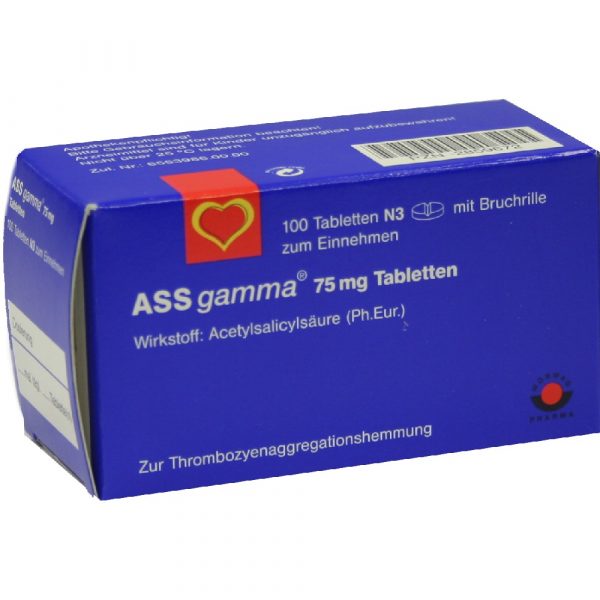 ASS Gamma 75 mg Tabletten (ASS Gamma 100 compresse 75 mg)