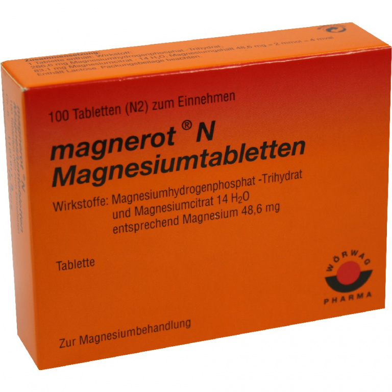 Magnerot N compresse di magnesio 100 pz - Erbofarma farmaci, generici ...