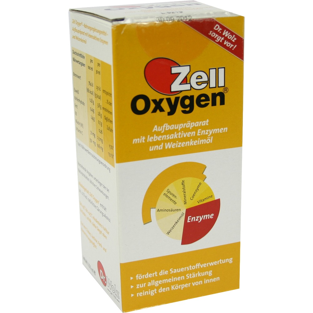 Zell Oxygen Flüssig (Zell ossigeno liquido) Erbofarma farmaci