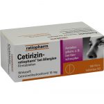 CETRIZIN Ratiopharm PER ALLERGIE 10 MG – COMPRESSERVESTITE CON FILM 100 PZ