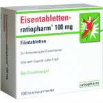 FERRO compresse Ratiopharm 100 MG compresse rivestite con film - 100 PZ
