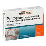 PANTOPRAZOL Ratiopharm SK 20 MG MAGENSATRERS. CPS – 14 PZ