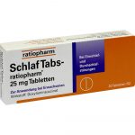 SCHLAF TABS  Ratiopharm 25 MG  - 20 CPS