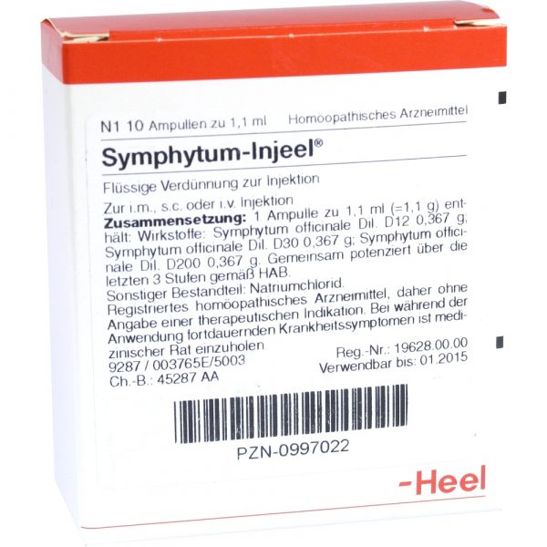 Symphytum Injeel- FIALE 10 X 1,1 ML