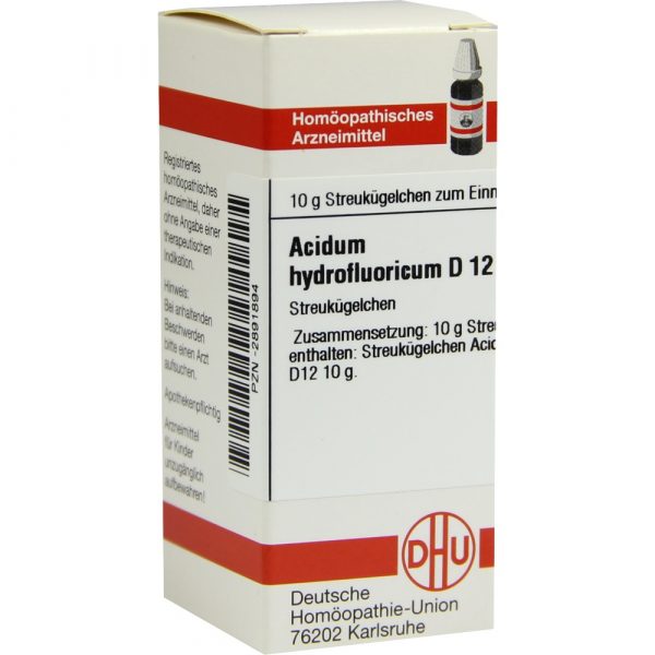 Acidum Hydrofluoricum D 12 Globuli