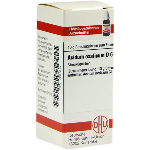 Acidum Oxalicum D 6 Globuli
