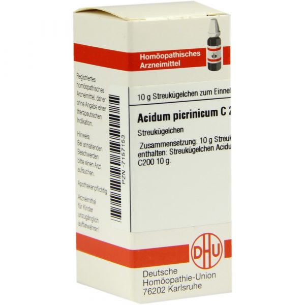 Acidum Picrinicum C 200 Globuli