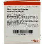 Mercurius Sublimatus Corrosivus Injeel - FIALE 10 X 1,1 ML