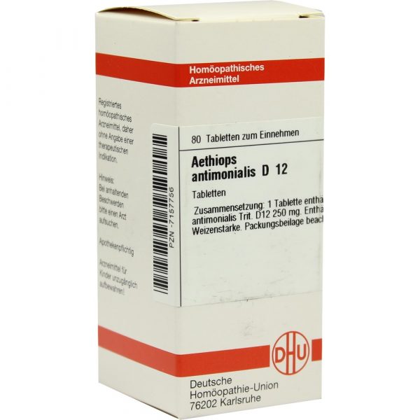 Aethiops Antimonialis D 12 80 compresse