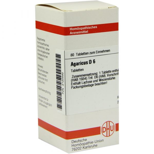 Agaricus D 6 80 compresse