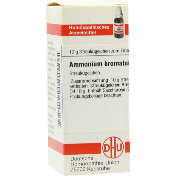 Ammonium Bromatum D 4 Globuli