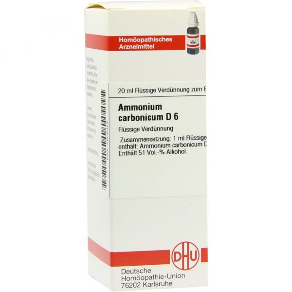 Ammonium Carbonicum D 6 Dilution