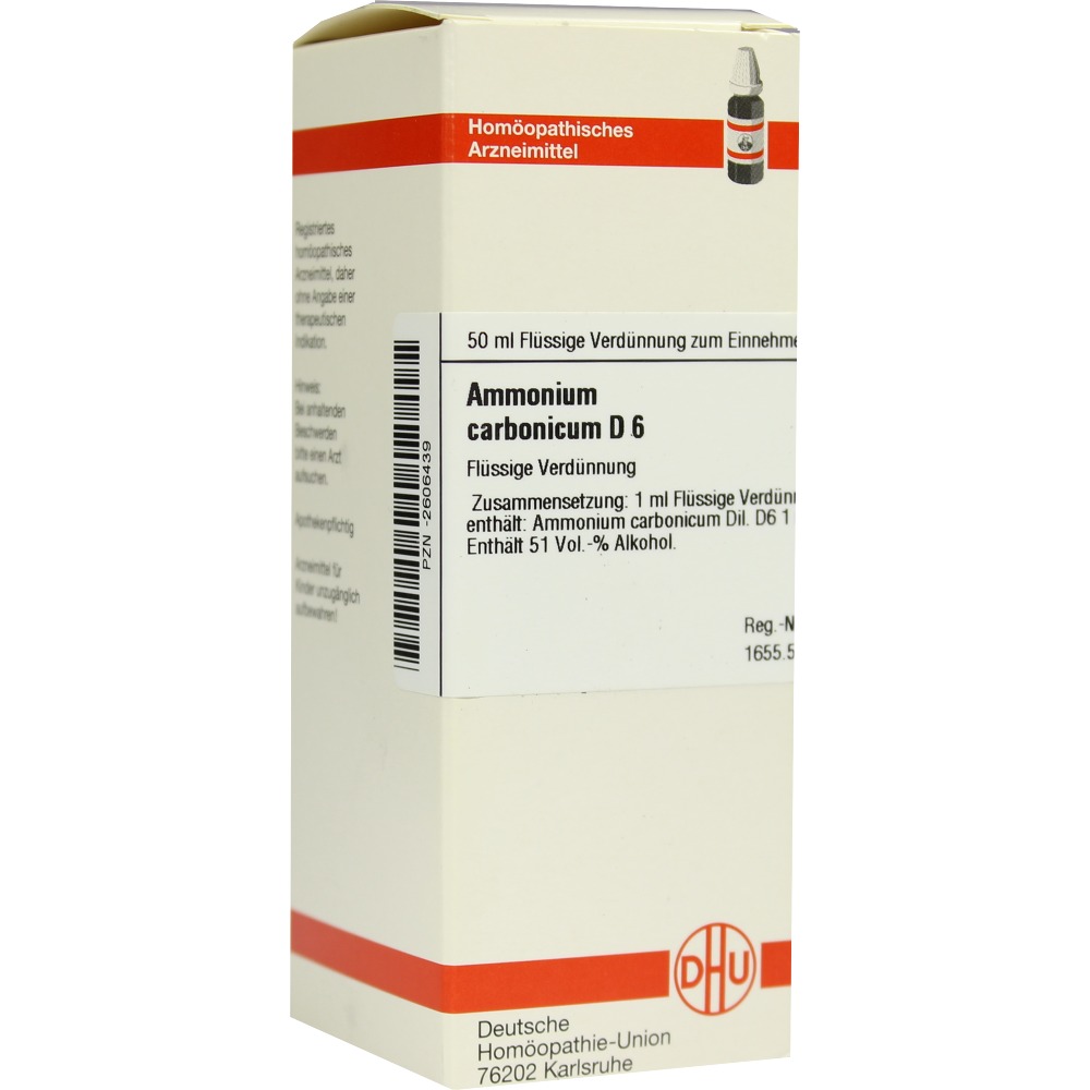 Ammonium Carbonicum D 6 Dilution - Erbofarma farmaci, generici ...