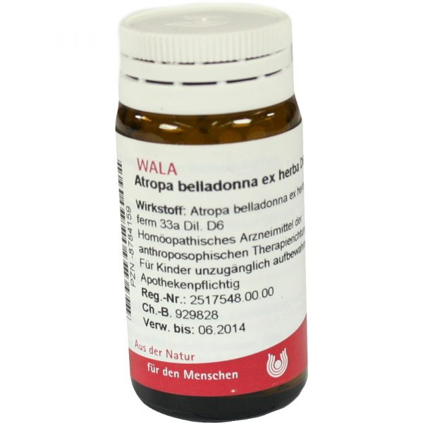 Atropa Belladonna ex Herba D6 - GLOBULI 20 GR