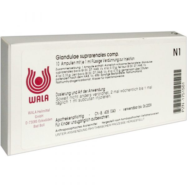 Glandulae Suprarenales Comp. - FIALE 10 X 1 ML