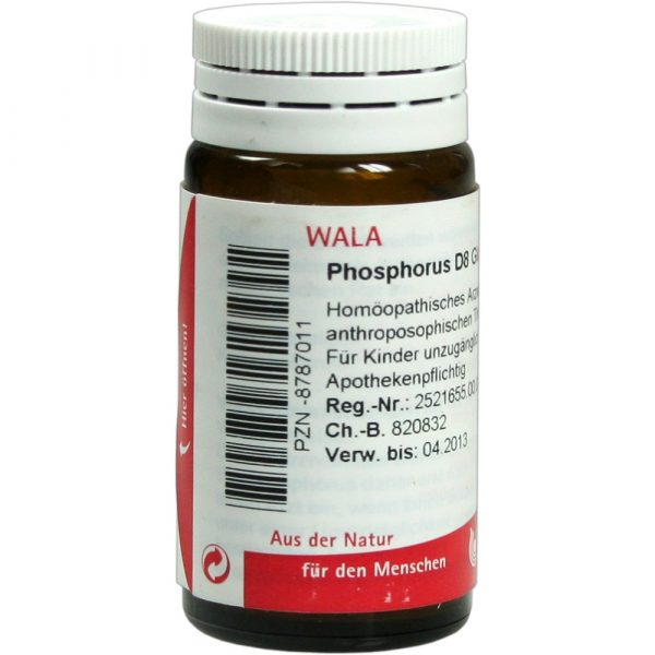 Phosphorus D8 - GLOBULI 20 GR