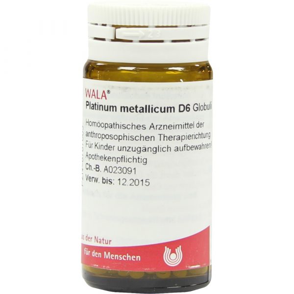 Platinum Metallicum D6 - GLOBULI 20 GR