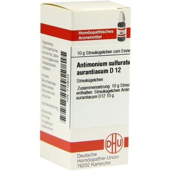 Antimonium sulfuratum Aurantiacum D12 Globuli