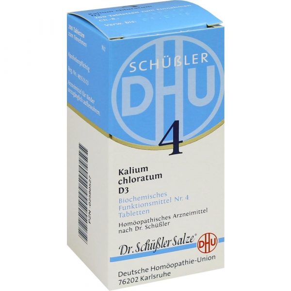 DHU 4 KALIUM CHLORATUM D3 – 200 CPS