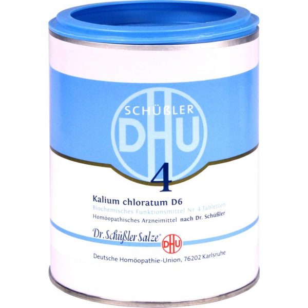 DHU 4 POTASSIO CLORO D6 - 900 CPS