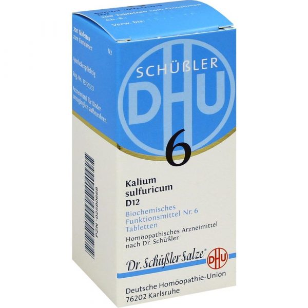 DHU 6 KALIUM SULFURICUM D12 - 200 CPS