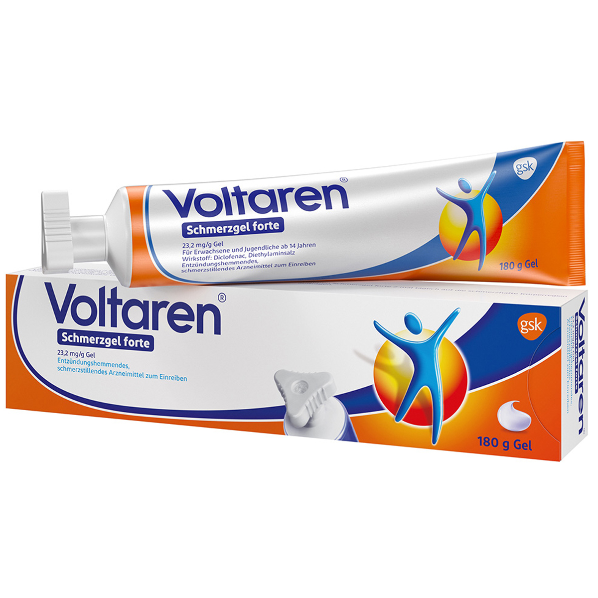 Voltaren Pain Gel Forte 23,2 mg / g confezione da 180 grammi