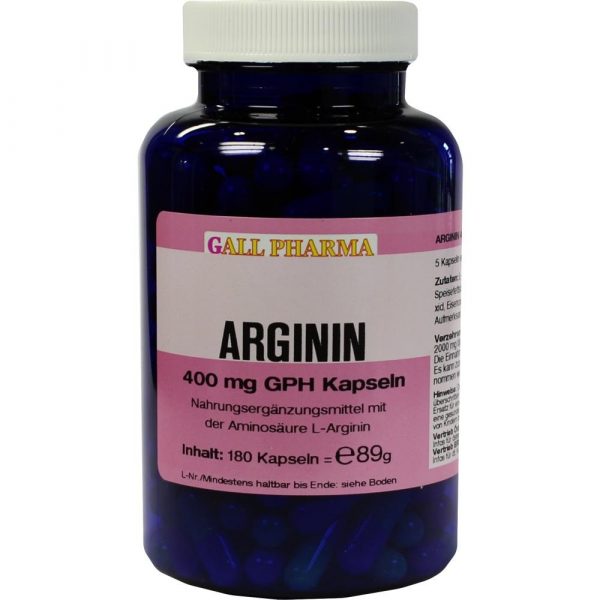 Arginin 400 mg Gph 180 capsule