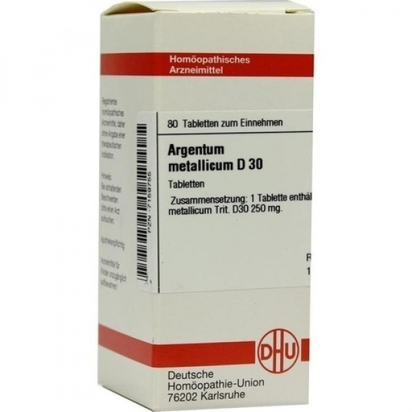 Argentum Metallicum D30 confezione da 80 compresse