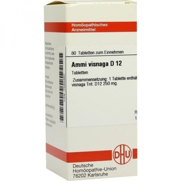 Ammi Visnaga D12 confezione da 80 compresse